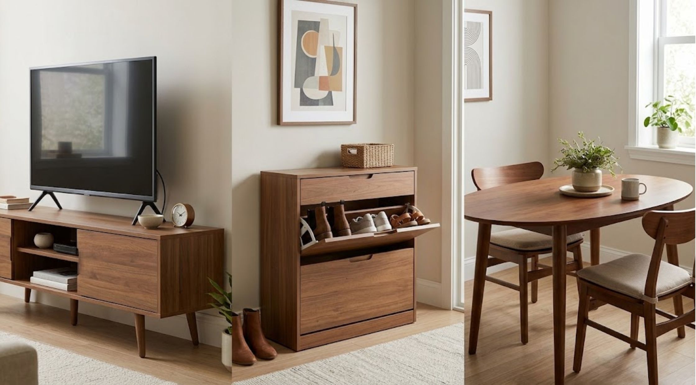 How to Choose an MCM TV Stand, Shoe Dresser & Oval Table